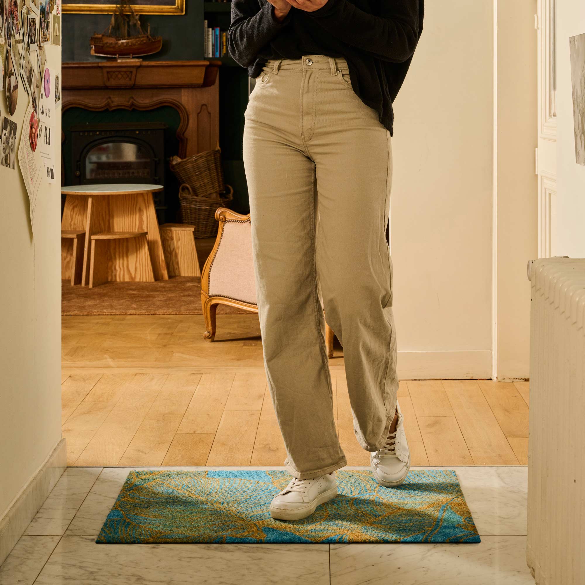 ColorStar Innen Fußmatte Botanical