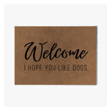 Tapis d'Entrée en Peluche ColorStar I hope you like dogs