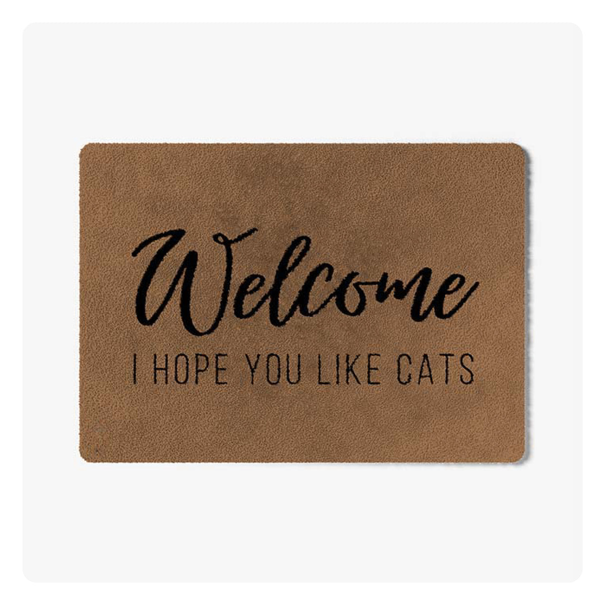 Tapis d'Entrée en Peluche ColorStar I hope you like cats