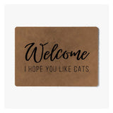 ColorStar Plush Doormat I hope you like cats