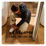 ColorStar Plush Doormat I hope you like dogs