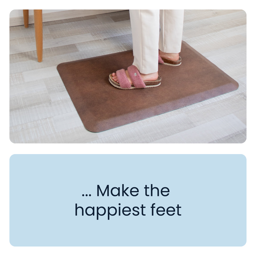 Tapis Anti-Fatigue Happy Feet En Cuir