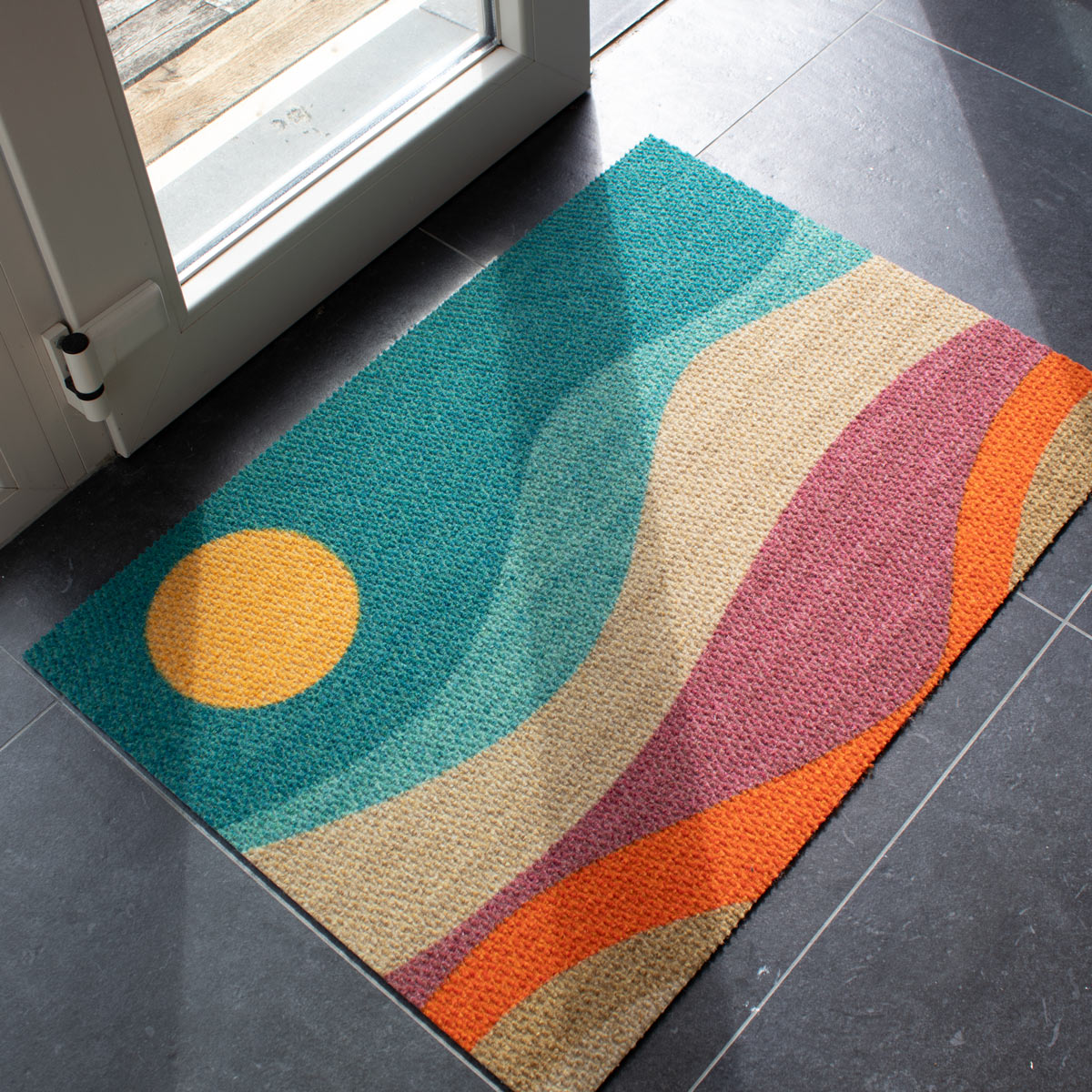 Neighburly Mountain Sunset Doormat