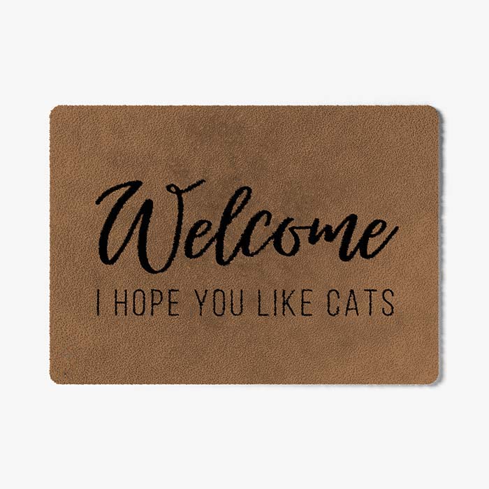 ColorStar Plush Doormat I hope you like cats