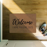 Tapis d'Entrée en Peluche ColorStar I hope you like cats