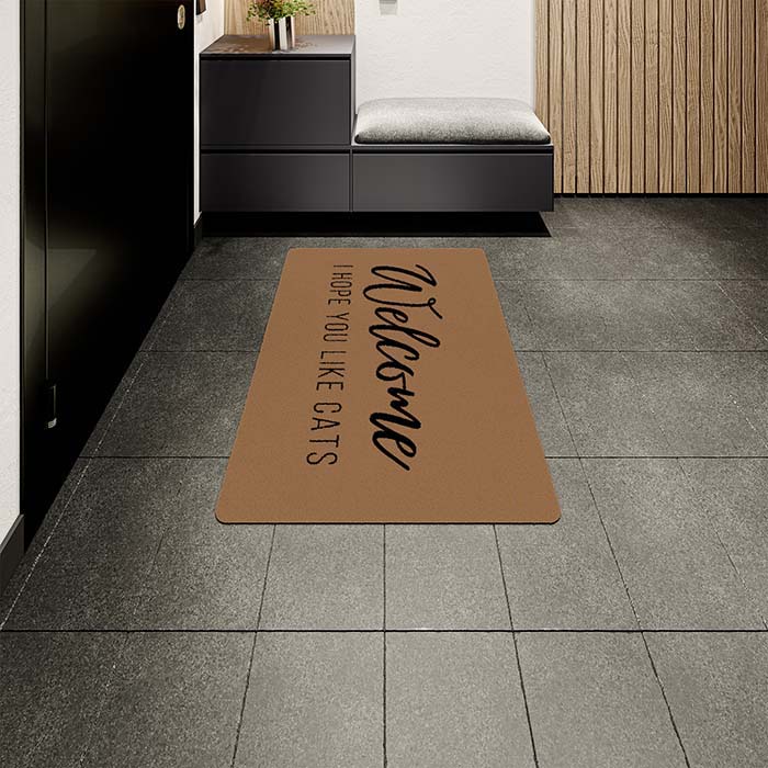 Tapis d'Entrée en Peluche ColorStar I hope you like cats