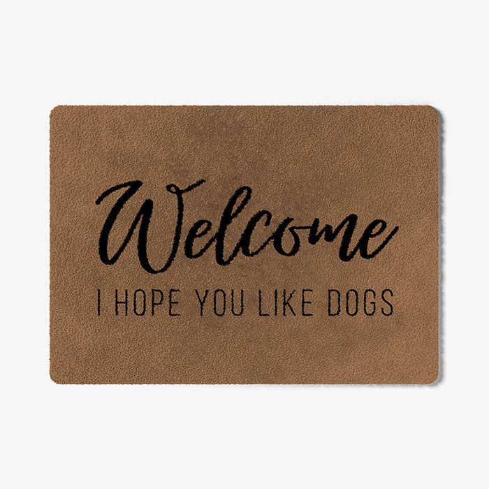 ColorStar Plush Doormat I hope you like dogs