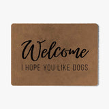 ColorStar Plush Doormat I hope you like dogs