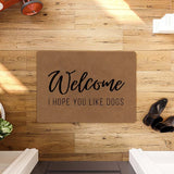 ColorStar Plush Doormat I hope you like dogs