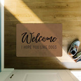 ColorStar Plush Doormat I hope you like dogs