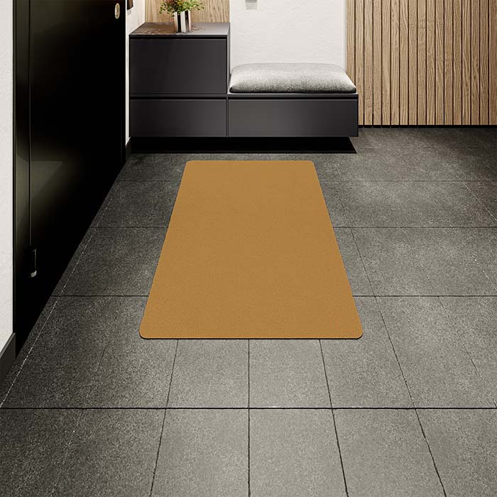 Tapis d'Entrée en Peluche ColorStar Terre