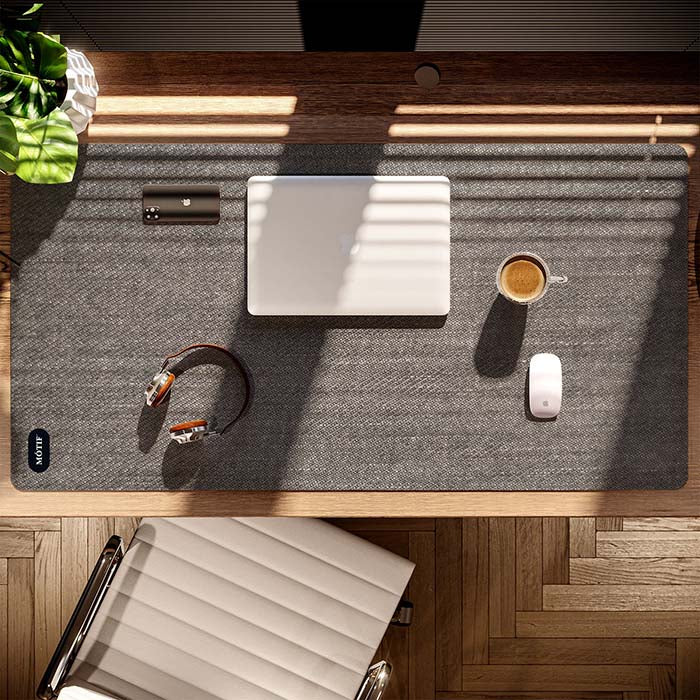 Bureau Onderlegger Stonewash Marine / 60 x 115 cm